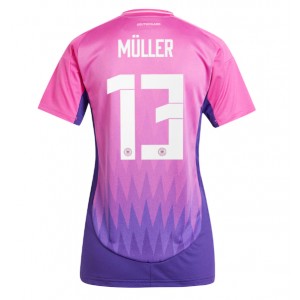 Fotbalové Dres Německo Thomas Muller #13 Dámské Venkovní Oblečení ME 2024 Krátký Rukáv